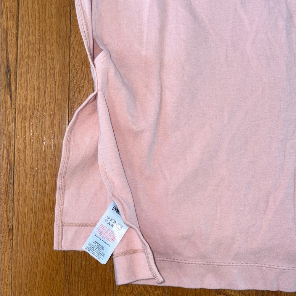 Gymshark Blush Pink Shirt Size Medium Athletic Apparel Top - Picture 6 of 12